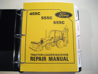 Ford 555c backhoe manual #3