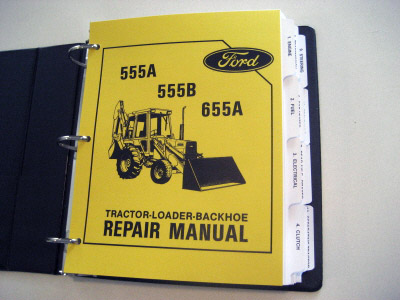 Ford 555A, 555B, 655A Tractor Loader Service Manual  